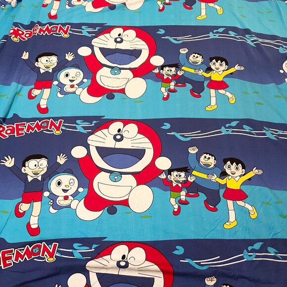 Doraemon Full Double Flat Bed Sheet - Picture 15 of 15